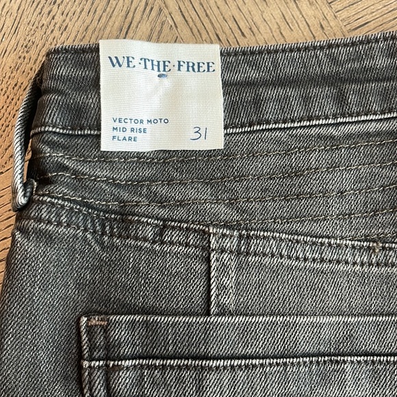 Free People Vector Motor Flare Jeans NWT - Picture 12 of 14